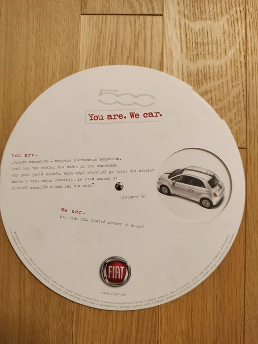 Ulotka/broszura Fiat 500, prospekt, katalog