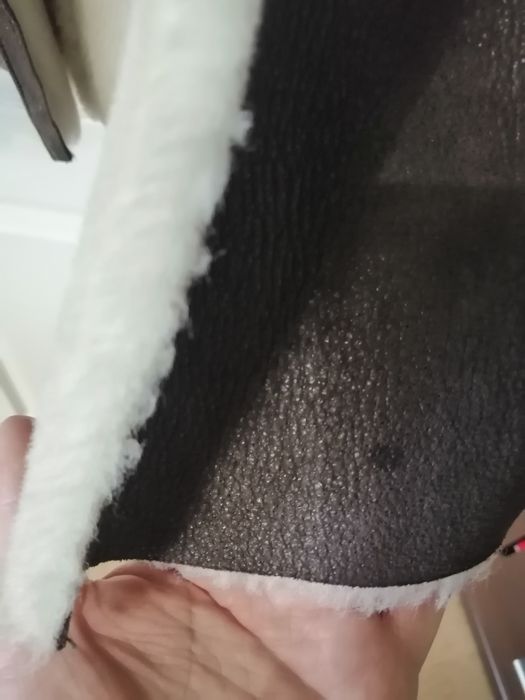 Дубленка  фирменная на цегейке (Турция)  коричневая приталенная