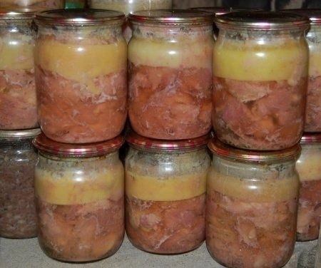 Тушенки, каши с курицей с автоклава