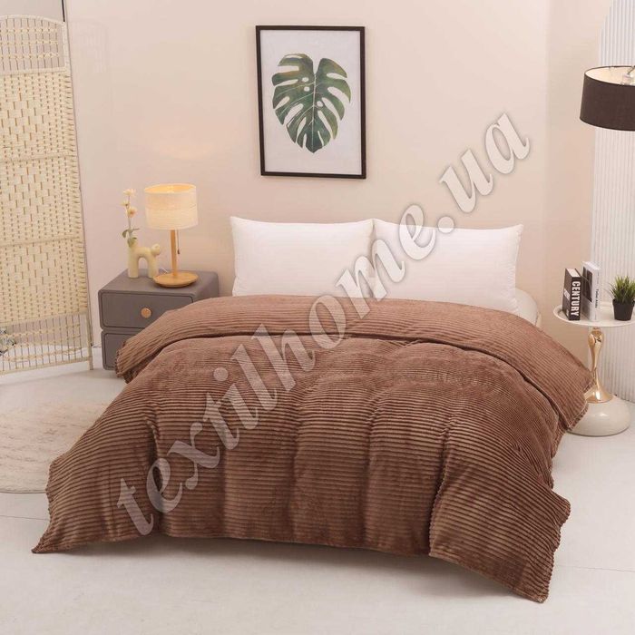 Покривало велюрове ШАРПЕЙ “Полоса” | 150×200 та 200×220 | М’яке