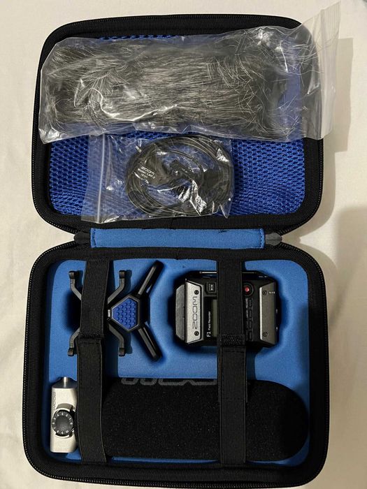 Gravador áudio Zoom F1 - KIT completo