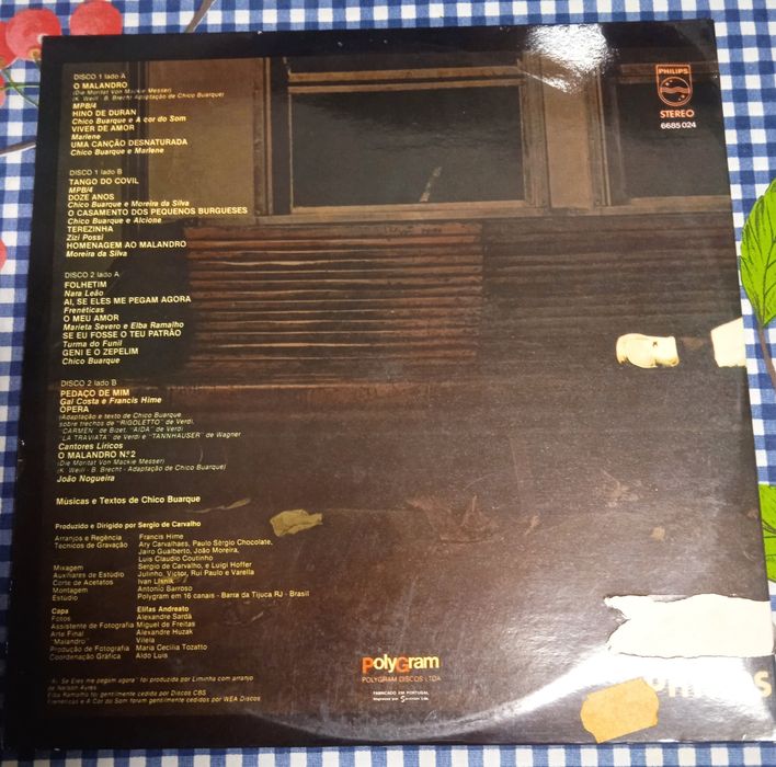 Disco vinil duplo Chico Buarque