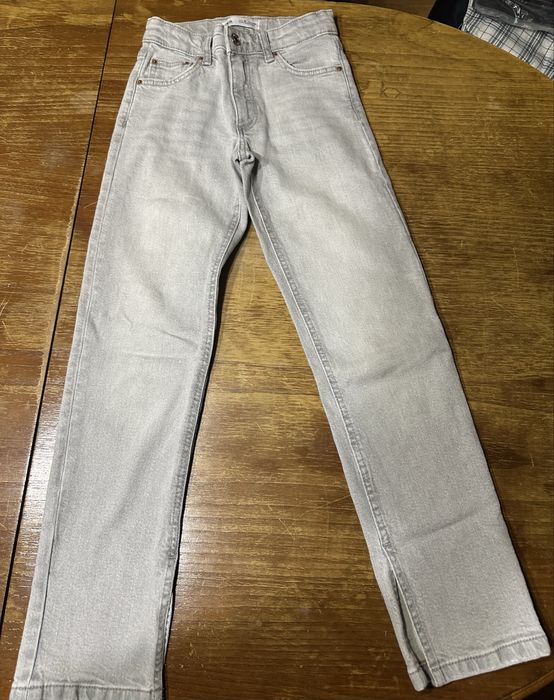 3 Calca de ganga de menina usado.  Bem estimado.