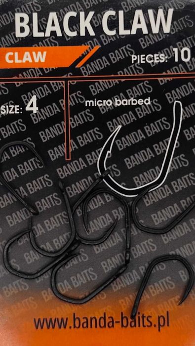 Haczyki karpiowe Black Klaw nr4