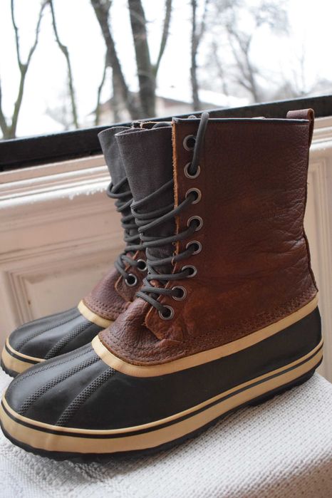 кожаные зимние ботинки валенки калоша Sorel Waterproof р. 41 2/3 26 см
