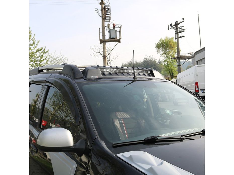 Mitsubishi Pajero Sport 1996-2007 рр. Козирок вітрового скла V3 (LED)