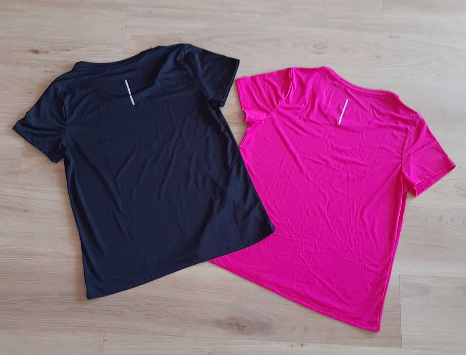 NOVAS 2 T-shirts Mulher Preto + Rosa Tamanho M