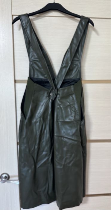 Сарафан для вагітних з екошкіри