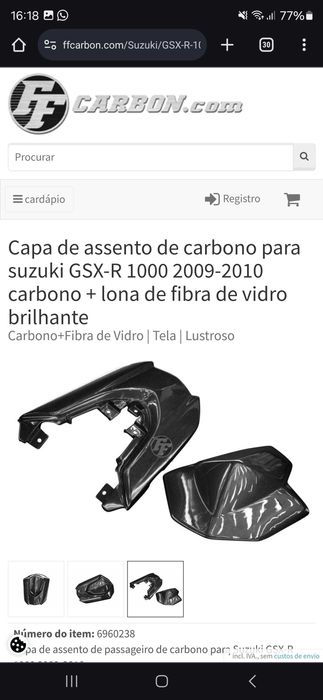 Carbonos Originais FF Carbon GSX-R 1000