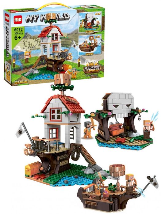 Конструктор лего 3в1 Minecraft my world