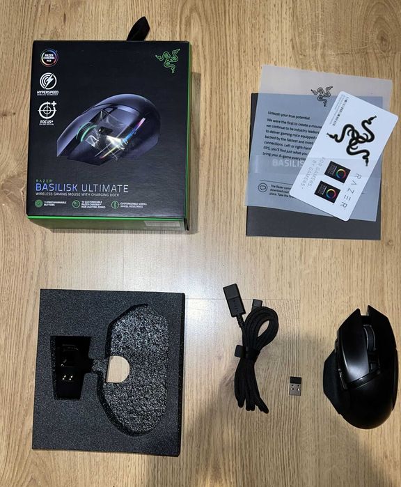 Mysz Razer Basilisk Ultimate najwyższy model 649zł jak nowa gwarancja!