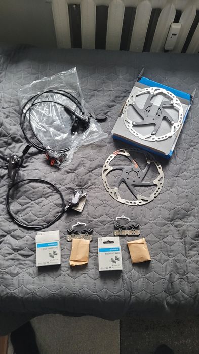 Hamulce Shimano XT BR-M8120 czterotłokowe + tarcze Ice Tech + klocki