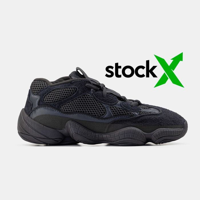 Чоловічі кросівки Adidas Yeezy Boost 500 "Black" Розміри 40-45