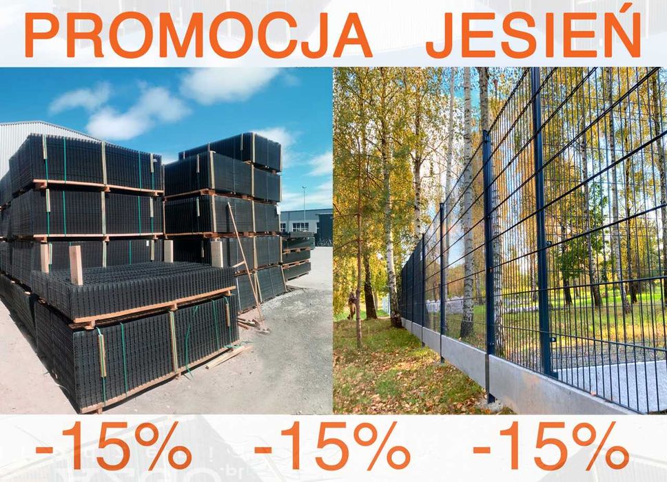Ogrodzenie Panelowe 3D Kompletne 4mm + betony + słupki