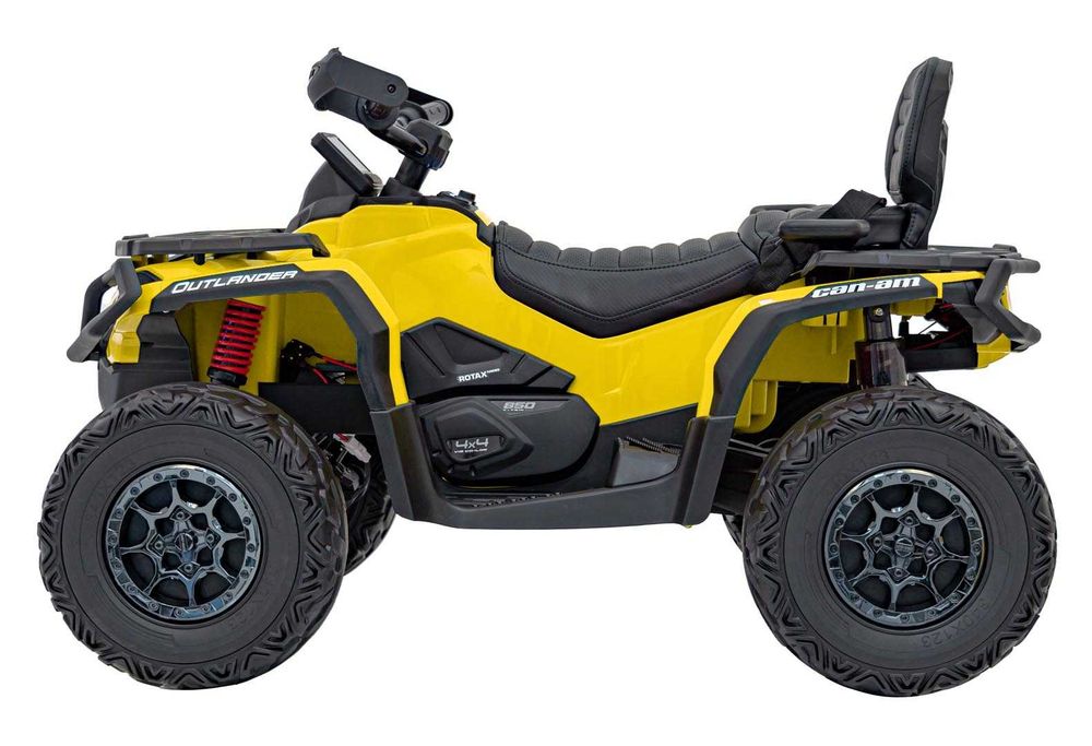 Quad na akumulator dla dzieci Can Am Outlander ATV z pilotem Żółty