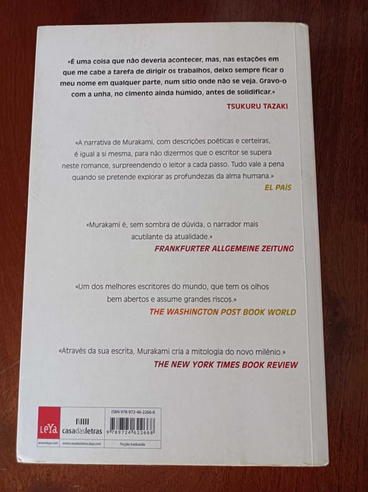 A peregrinação do rapaz sem cor, Haruki Murakami
