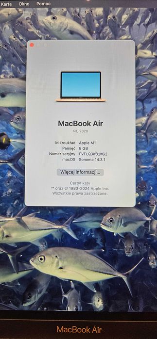 Laptop Apple MacBook Air M1 8GB/256GB SSD