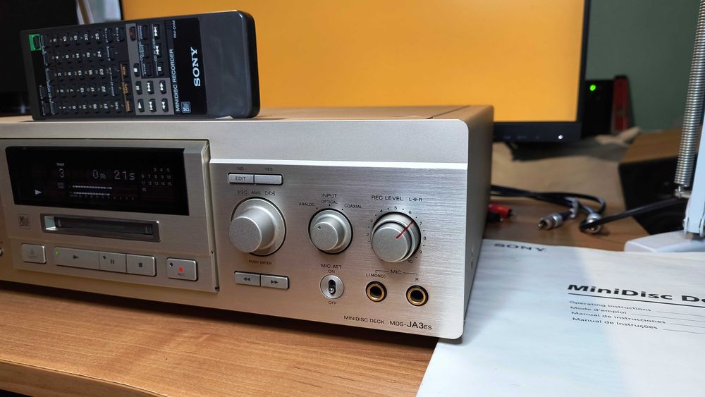 Minidisc Sony MDS-JA3ES pilot instrukcja Hi End