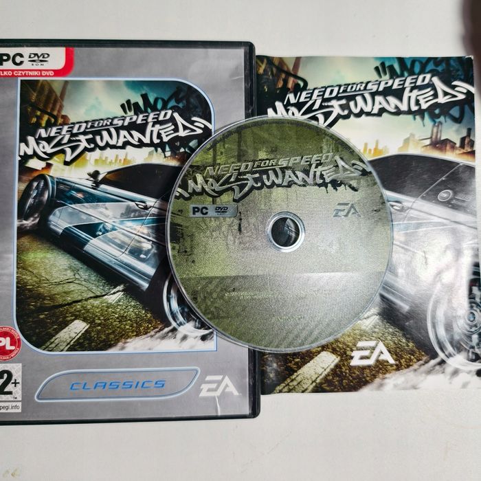 gra pc - need for speed most wanted 1 - 2005rpolskie wydanie pudełkowe