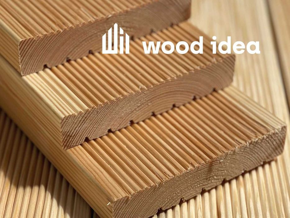 Deska | tarasowa | suszona | sosna | ryflowana I 27 mm 145 mm 4 m,kl.B