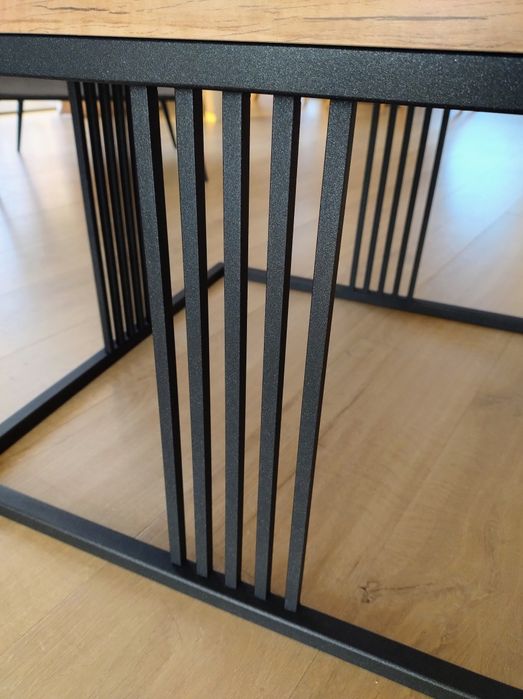 Stolik kawowy dąb Craft złoty