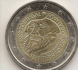 Comemorativa 500 anos 1ª viagem circum-navegação Fernão Magalhães