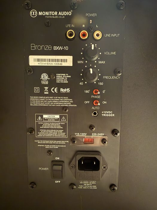 Subwoofer Monitor Audio BRONZE - PEÇAS