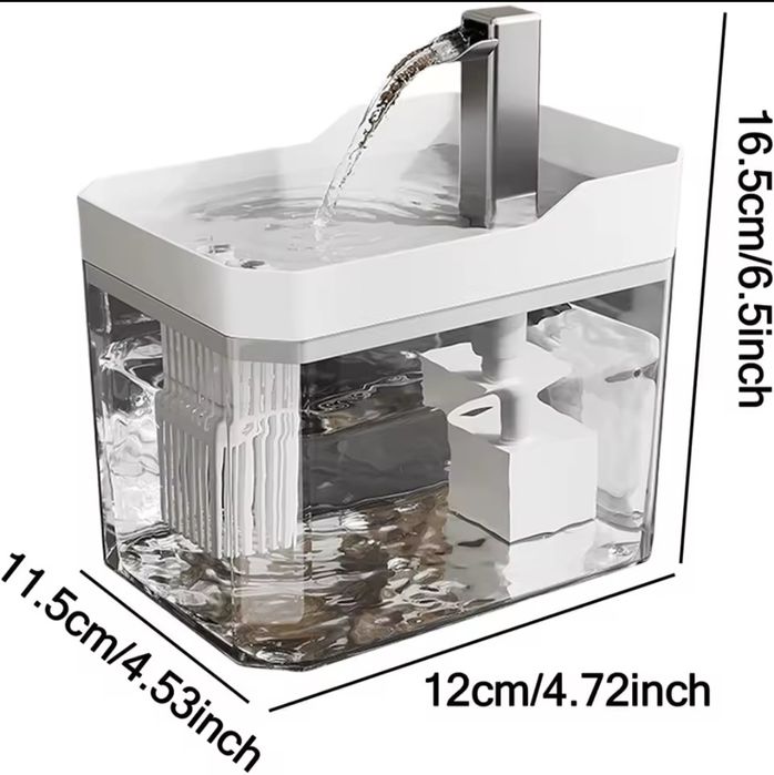 Автоматична поїлка фонтан для котів собак
