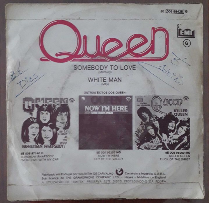 Queen single em vinil "Somebody to love "
