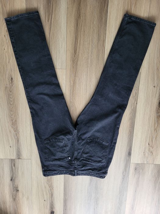 Spodnie damskie jeansowe ciemne h&m