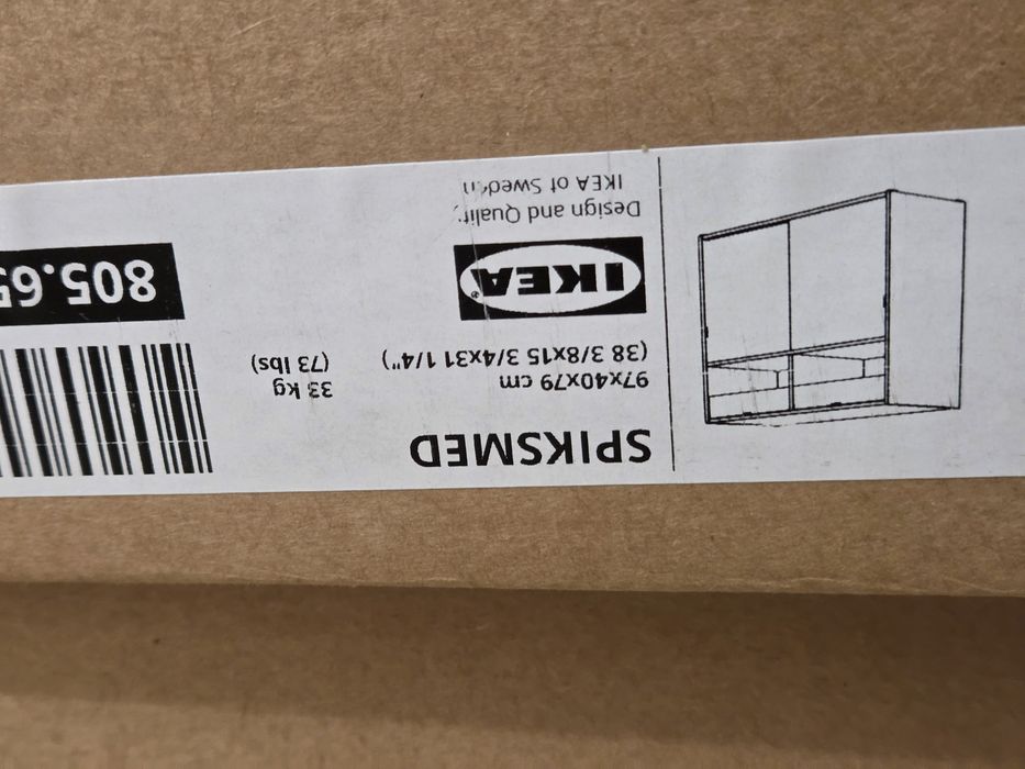 Spiksmed ikea szafķa, komoda, IKEA kolor szary 6szt.