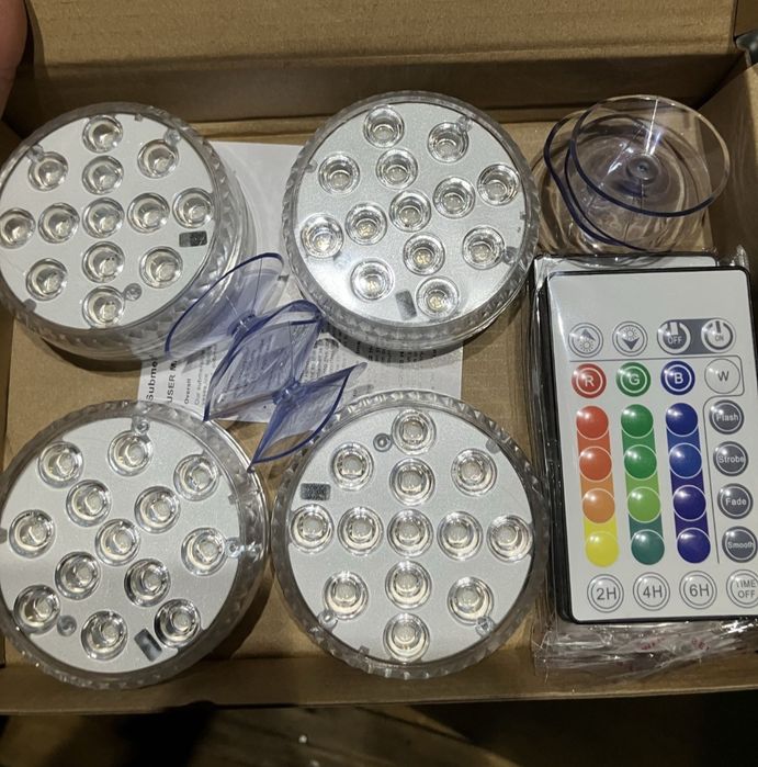 Oświetlenie LED do basenu, jacuzzi, bali, wanny na pilot.