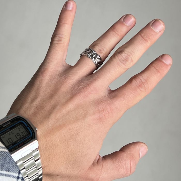 Кольцо в стиле Chrome Hearts