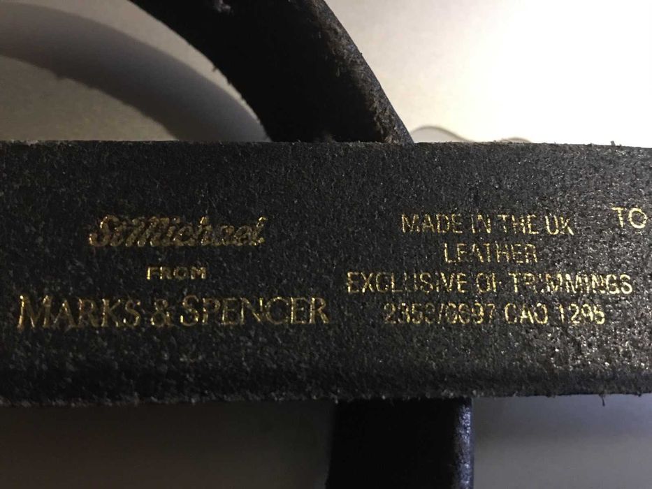 Ремень/пояс Marks & Spencer, кожаный UK (United Kingdom)