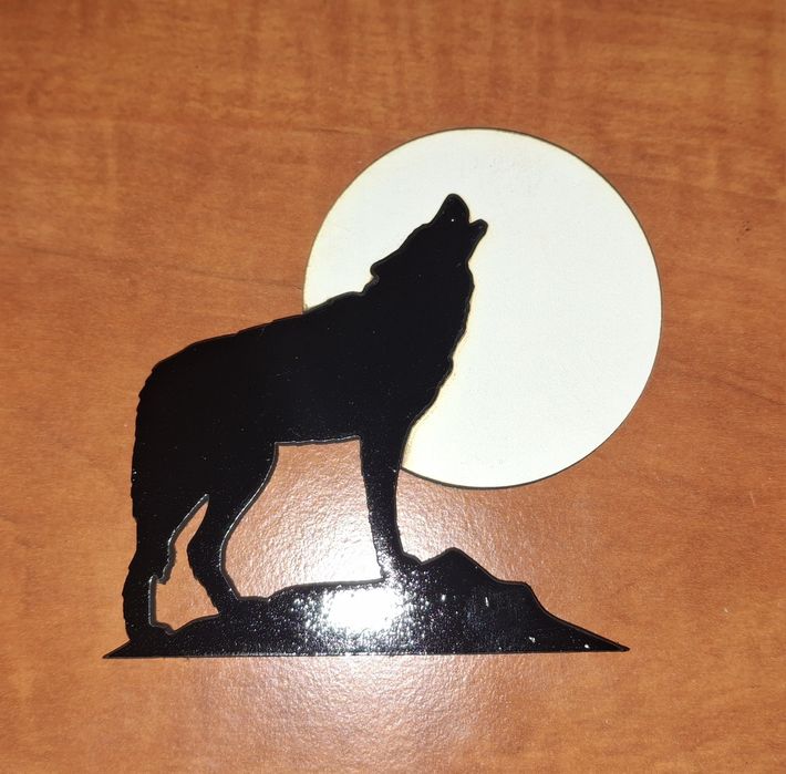 Decoração interruptor Lobo ao luar