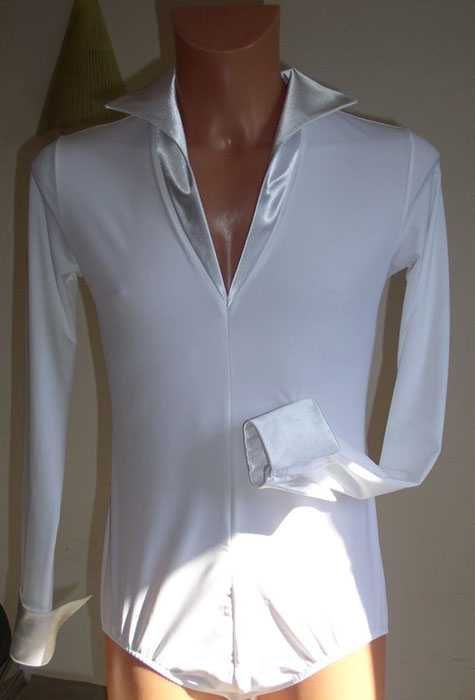 Koszula Body Do Łaciny, Tańca Towarzyskiego / Biała / Chłopięca, Męska