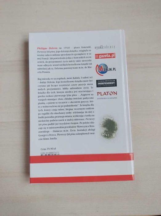 Pierwszy łyk piwa i inne drobne przyjemności Philippe Delerm