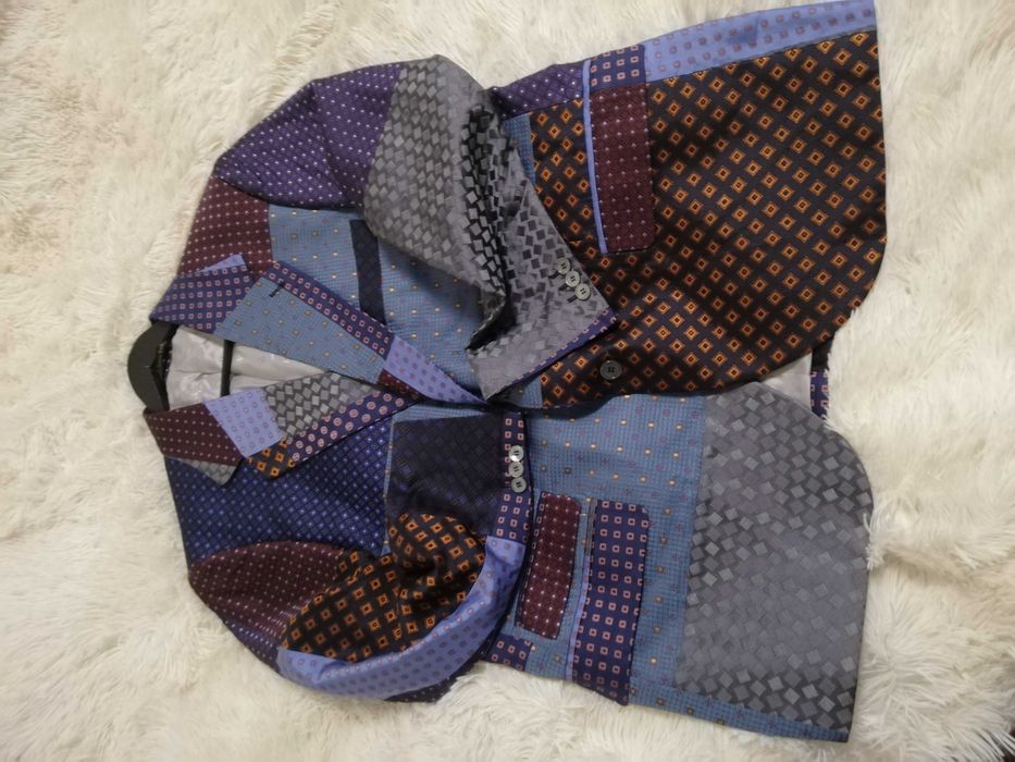 marynarka Ottavio Nuccio Gala 100% jedwab 56 Made in Italy unikat