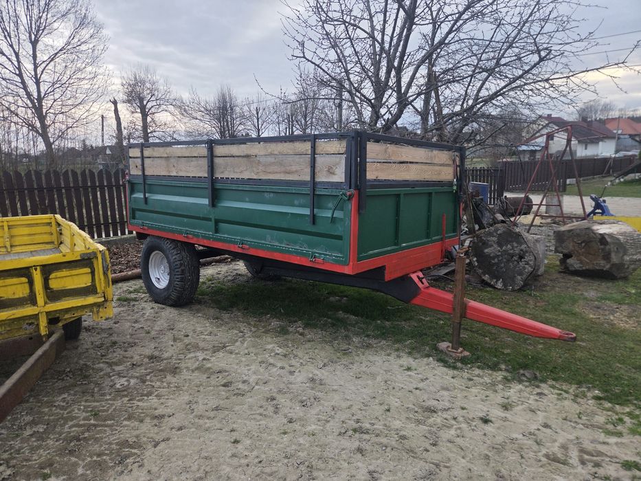 Przyczepa jednoosiowa kiper wywrotka