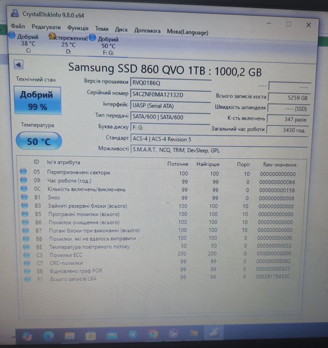 Ssd Samsung 860QVO 1TB