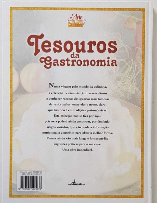 365 dias de boa mesa oferta Tesouros da gastronomia - 2 livros novos publicados pela editora Impala