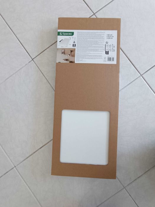 Prateleira Flutuante Spaceo Branca 60cm Nova Embalada