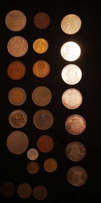 Moedas Portuguesas antigas de escudos
