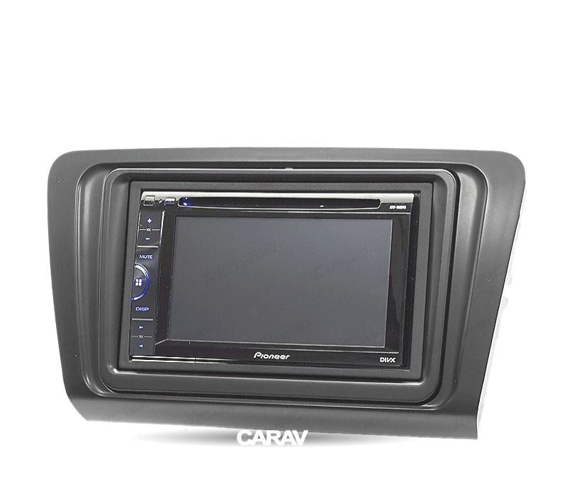 MOLDURA ADAPTADOR PRETO PARA RADIO 2-DIN PARA SKODA OCTAVIA 13+