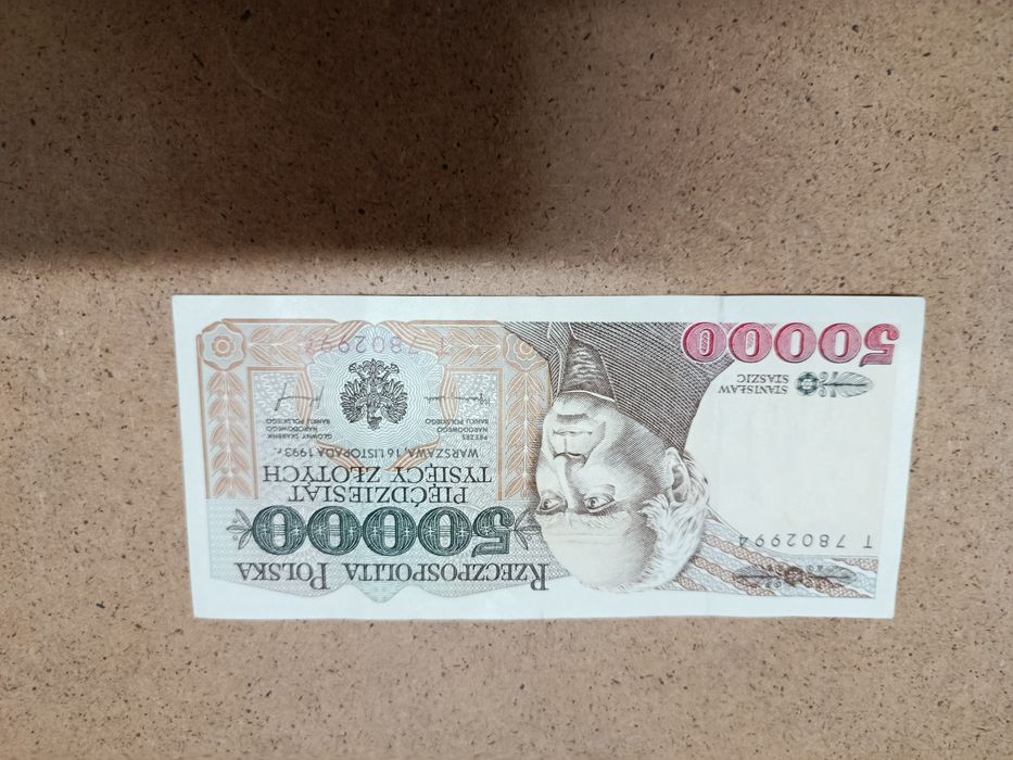 Banknot z 50 000 zł z 1993 roku