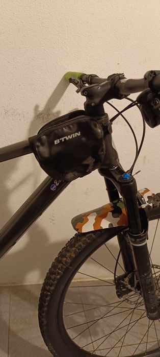 Bolsa dupla para quadro bicicleta Btwin