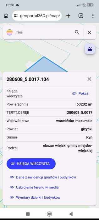 Ziemia rolna 6,32ha