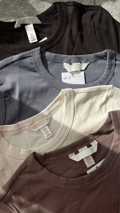 Лонгслів H&M в рубчик