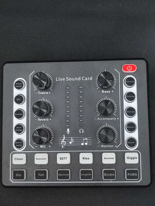 Mesa de Som (Interface) para Live Streaming