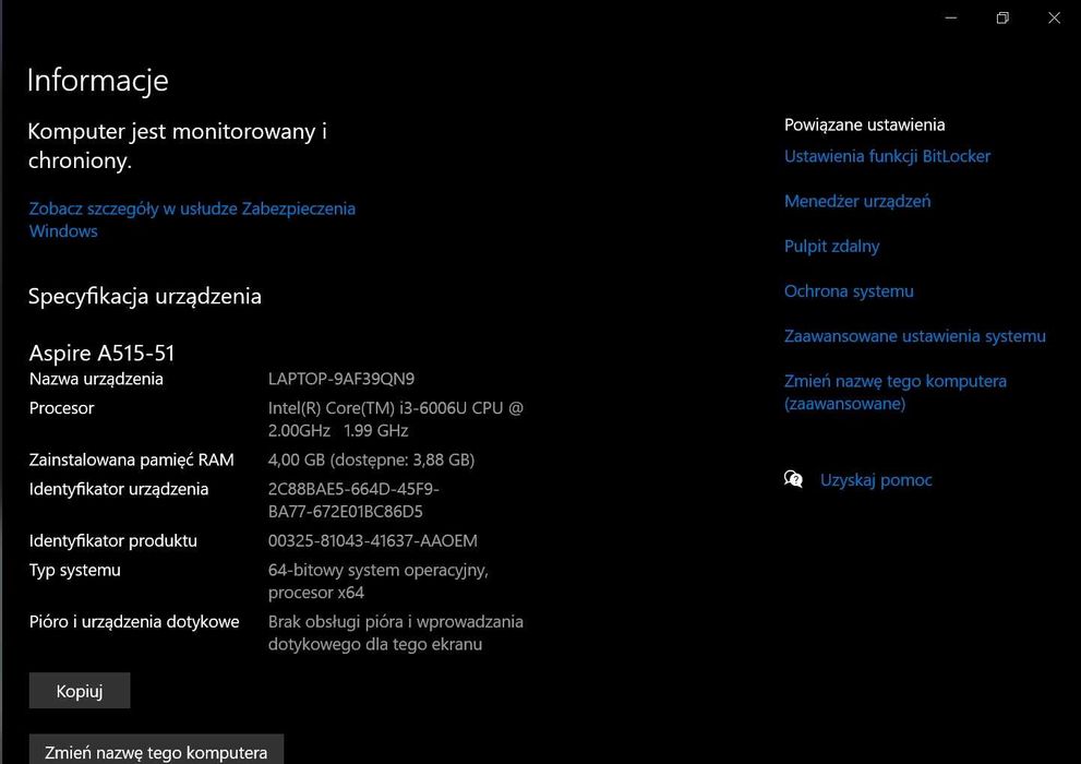 Laptop Acer Aspire 5 kolor czarny 15,6'